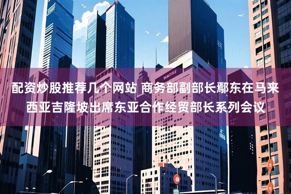配资炒股推荐几个网站 商务部副部长鄢东在马来西亚吉隆坡出席东亚合作经贸部长系列会议